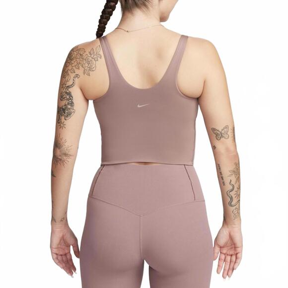 Nike Alate Training Tank Seamless Padded Sports Bra Smokey Mauve/White NWT XS - Picture 9 of 9